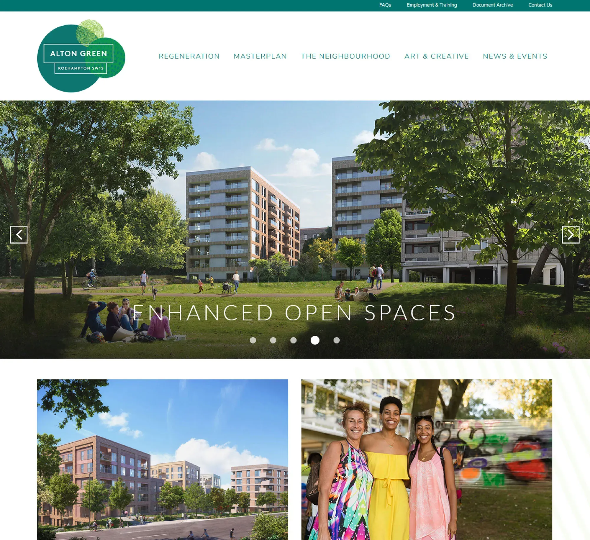 Alton Green website homepage