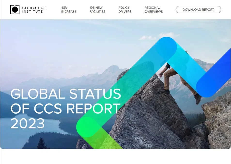 Screenshot of Global CCs Institute website homepage